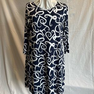 Lulu B travel dress - Love navy